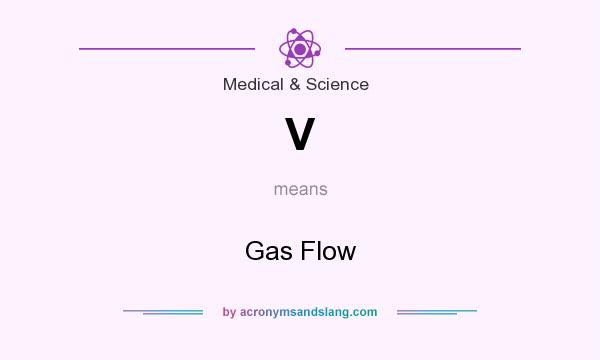 What does V mean? It stands for Gas Flow