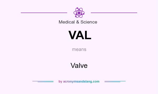 What does VAL mean? It stands for Valve
