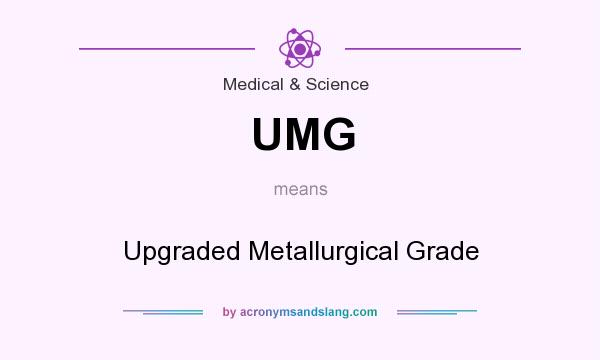What does UMG mean? It stands for Upgraded Metallurgical Grade