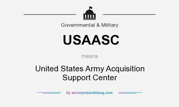 What does USAASC mean? It stands for United States Army Acquisition Support Center