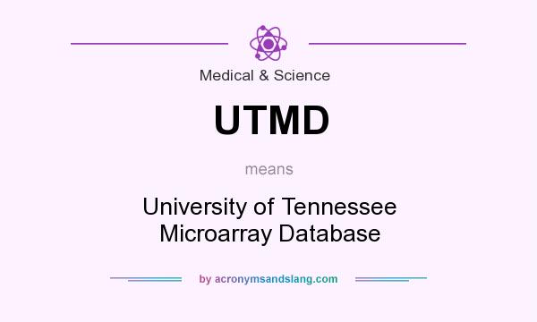 What does UTMD mean? It stands for University of Tennessee Microarray Database
