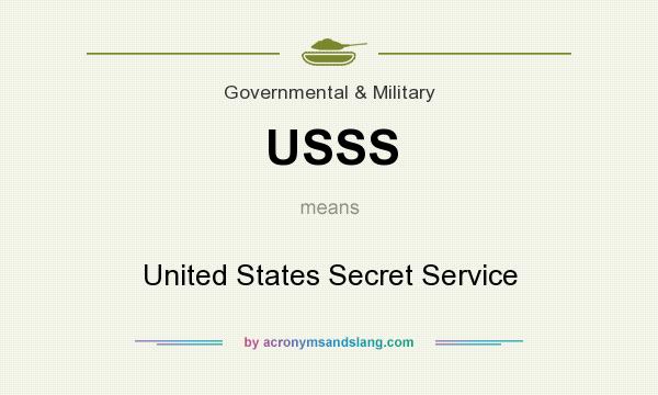 What does USSS mean? It stands for United States Secret Service