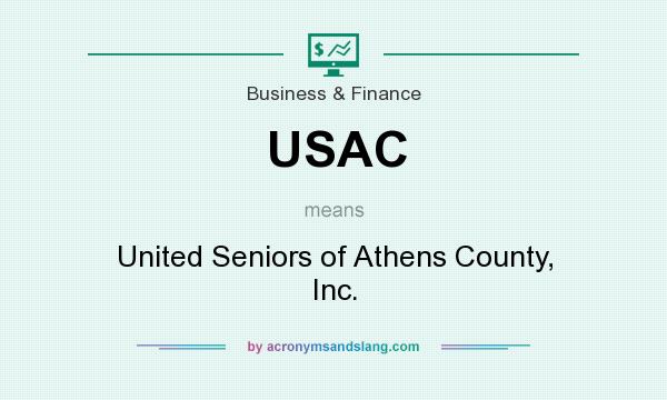 What does USAC mean? It stands for United Seniors of Athens County, Inc.