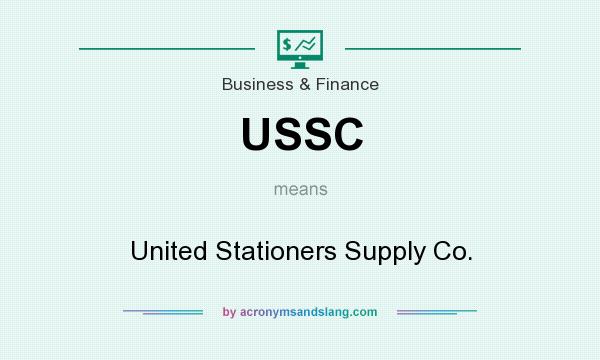 What does USSC mean? It stands for United Stationers Supply Co.