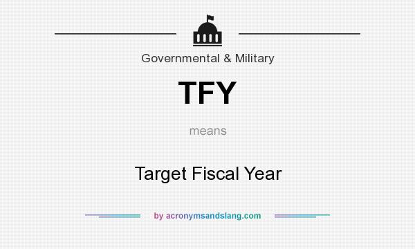 What does TFY mean? It stands for Target Fiscal Year