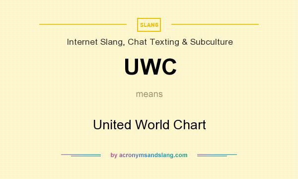 What does UWC mean? It stands for United World Chart