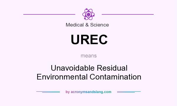 What does UREC mean? It stands for Unavoidable Residual Environmental Contamination