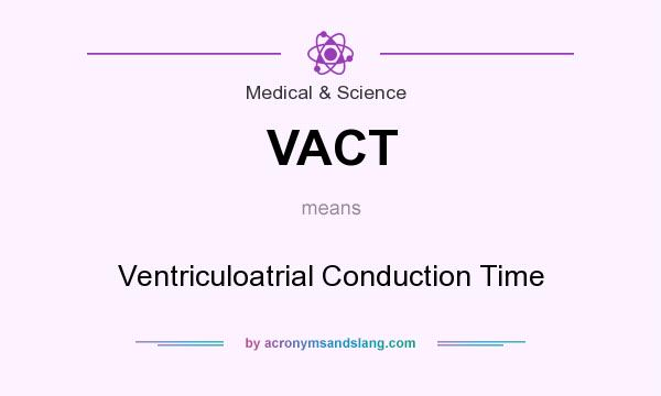 What does VACT mean? It stands for Ventriculoatrial Conduction Time