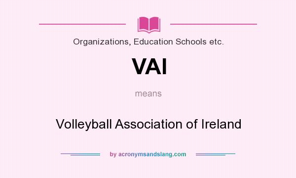 What does VAI mean? It stands for Volleyball Association of Ireland