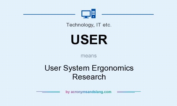 What does USER mean? It stands for User System Ergonomics Research