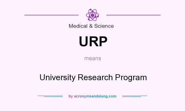 What does URP mean? It stands for University Research Program