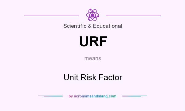 What does URF mean? It stands for Unit Risk Factor