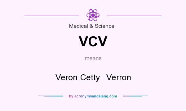 What does VCV mean? It stands for Veron-Cetty   Verron