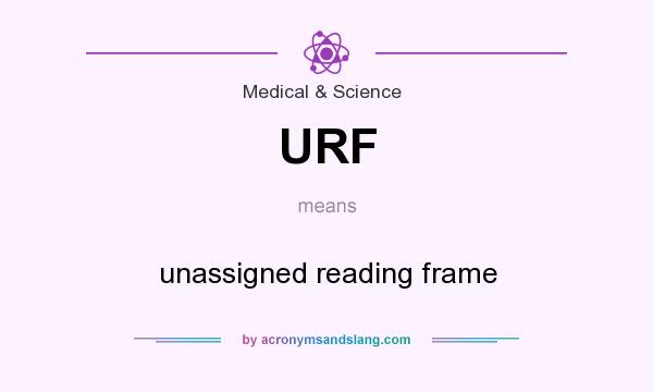 What does URF mean? It stands for unassigned reading frame