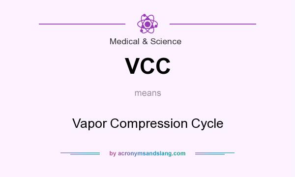 What does VCC mean? It stands for Vapor Compression Cycle