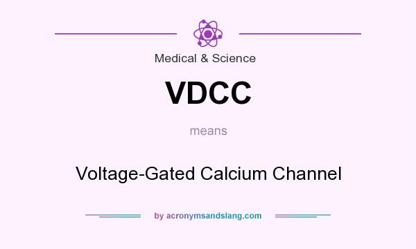 What does VDCC mean? It stands for Voltage-Gated Calcium Channel
