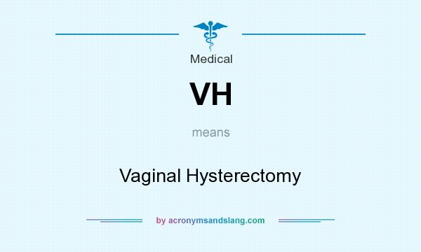 What does VH mean? It stands for Vaginal Hysterectomy