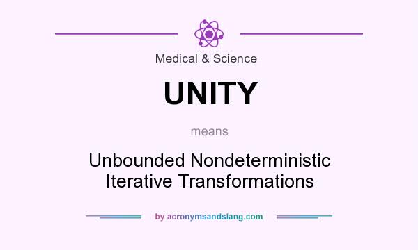 What does UNITY mean? It stands for Unbounded Nondeterministic Iterative Transformations