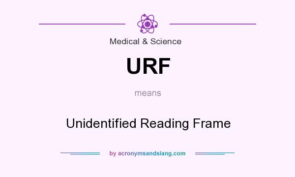 What does URF mean? It stands for Unidentified Reading Frame