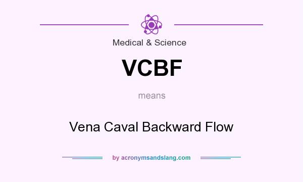 What does VCBF mean? It stands for Vena Caval Backward Flow