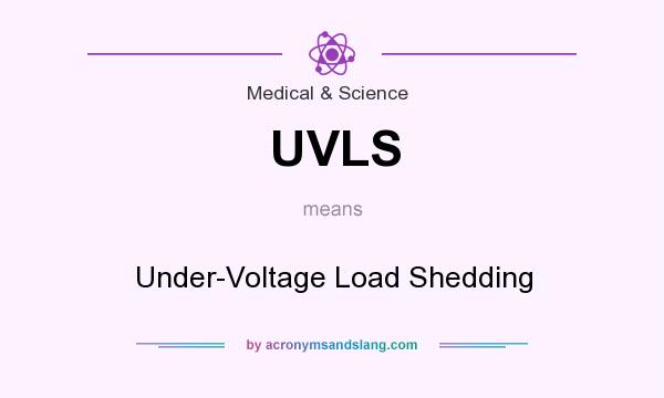 What does UVLS mean? It stands for Under-Voltage Load Shedding