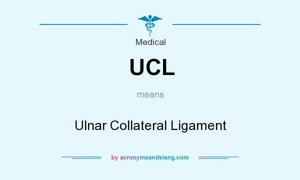 What does UCL mean? It stands for Ulnar Collateral Ligament