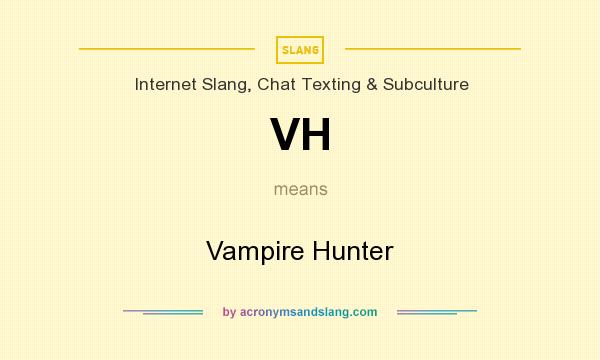 What does VH mean? It stands for Vampire Hunter