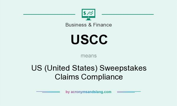 What does USCC mean? It stands for US (United States) Sweepstakes Claims Compliance