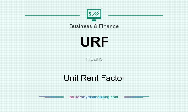 What does URF mean? It stands for Unit Rent Factor