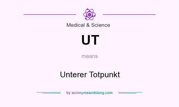 What does UT mean? It stands for Unterer Totpunkt