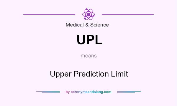 What does UPL mean? It stands for Upper Prediction Limit