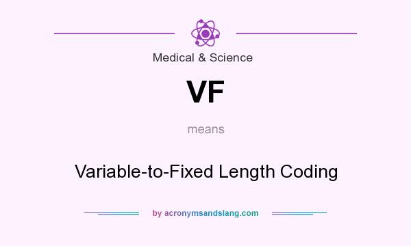 What does VF mean? It stands for Variable-to-Fixed Length Coding