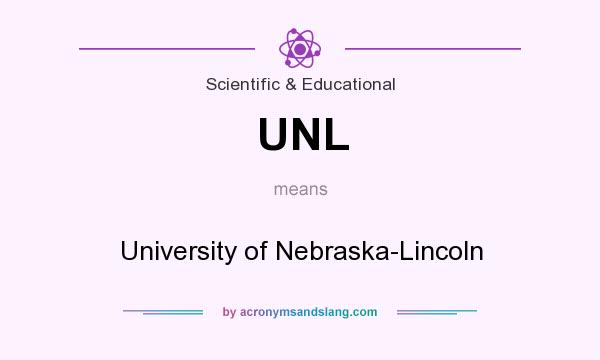 What does UNL mean? It stands for University of Nebraska-Lincoln