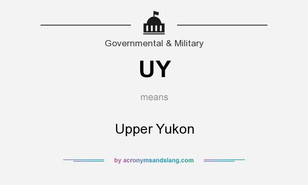What does UY mean? It stands for Upper Yukon