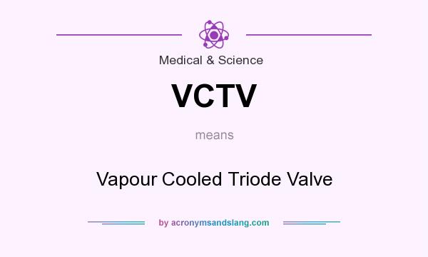 What does VCTV mean? It stands for Vapour Cooled Triode Valve
