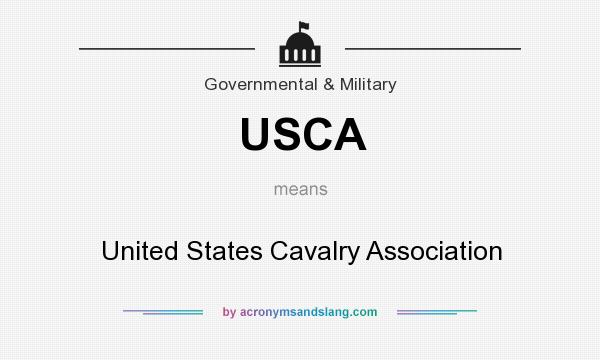 What does USCA mean? It stands for United States Cavalry Association