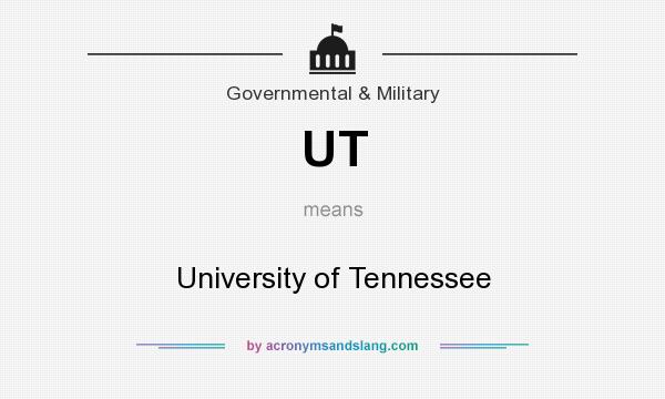 What does UT mean? It stands for University of Tennessee