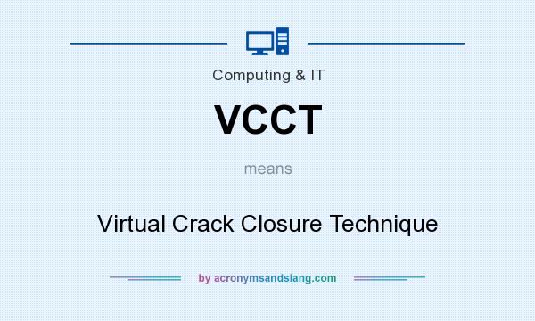 What does VCCT mean? It stands for Virtual Crack Closure Technique