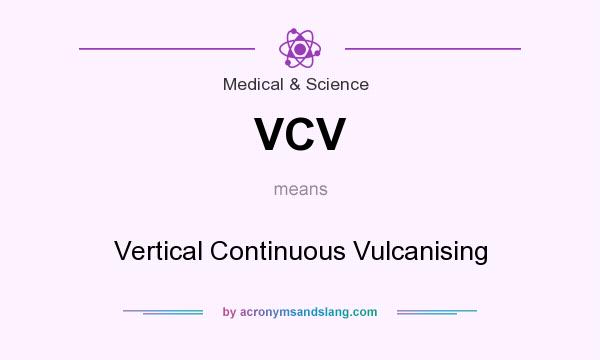 What does VCV mean? It stands for Vertical Continuous Vulcanising