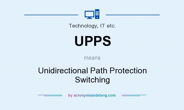 What does UPPS mean? It stands for Unidirectional Path Protection Switching