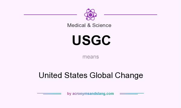 What does USGC mean? It stands for United States Global Change