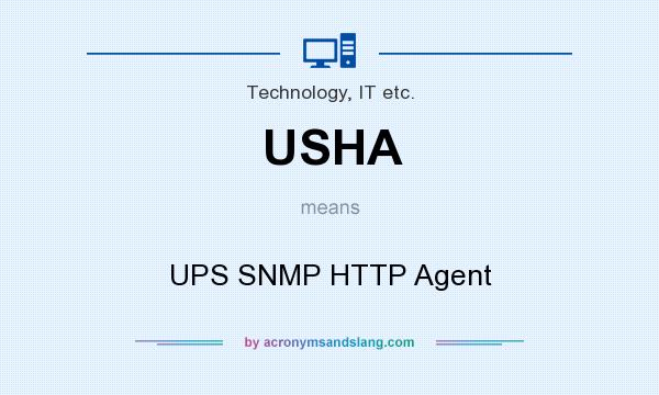 What does USHA mean? It stands for UPS SNMP HTTP Agent