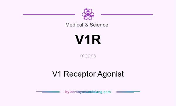 What does V1R mean? It stands for V1 Receptor Agonist