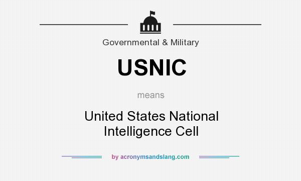 What does USNIC mean? It stands for United States National Intelligence Cell