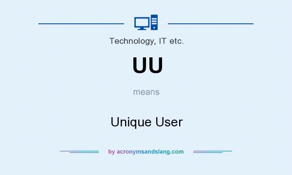 What does UU mean? It stands for Unique User