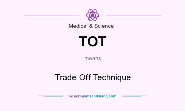 What does TOT mean? It stands for Trade-Off Technique