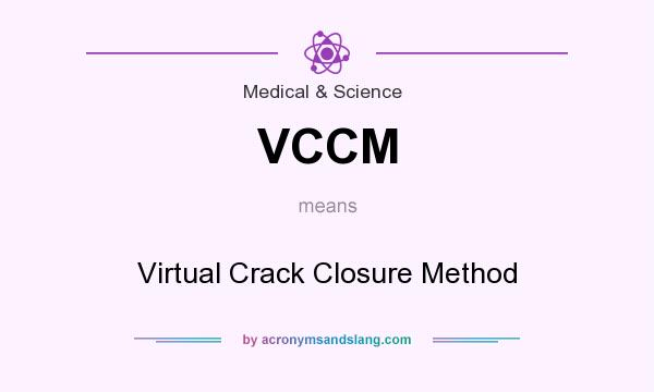 What does VCCM mean? It stands for Virtual Crack Closure Method