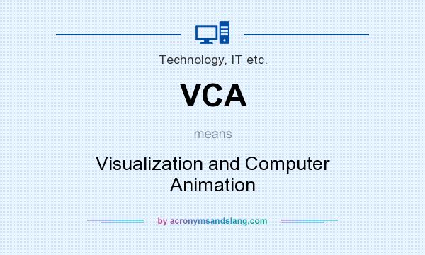 What does VCA mean? It stands for Visualization and Computer Animation