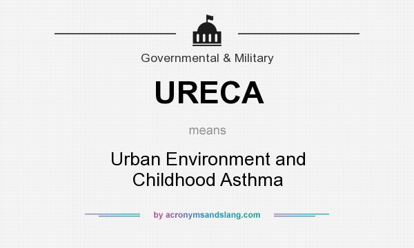 What does URECA mean? It stands for Urban Environment and Childhood Asthma