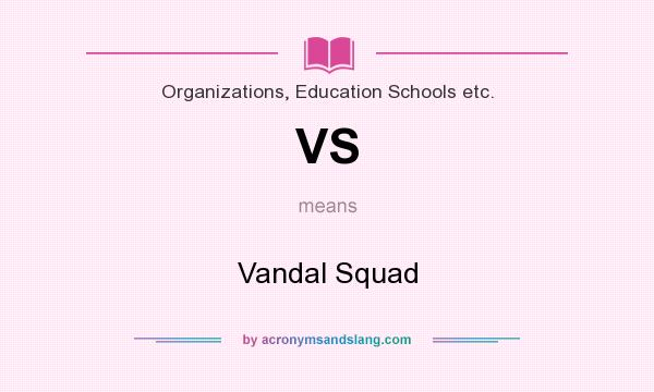 What does VS mean? It stands for Vandal Squad